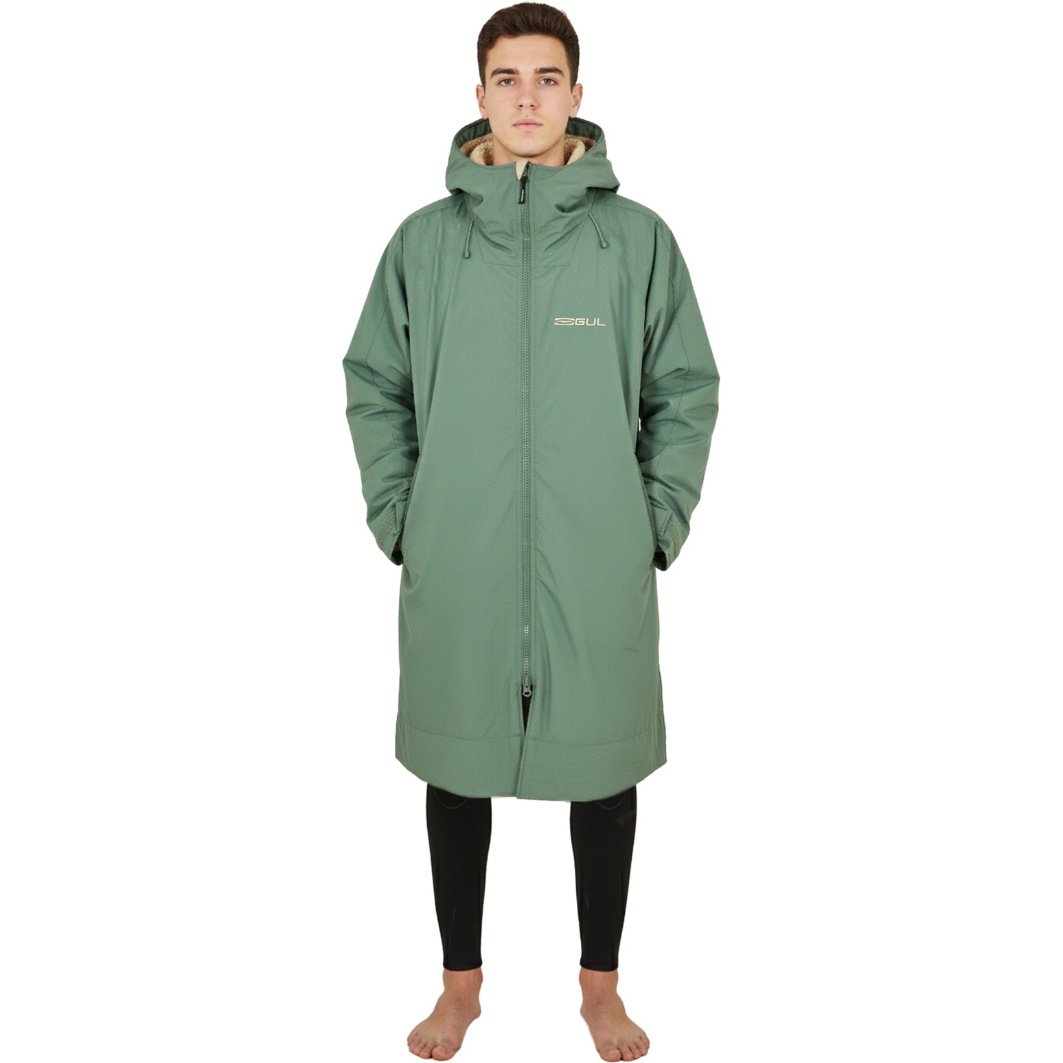 2026 Gul Revorobe Long Sleeve Changing Robe AC0135-C6 - Green / Taupe